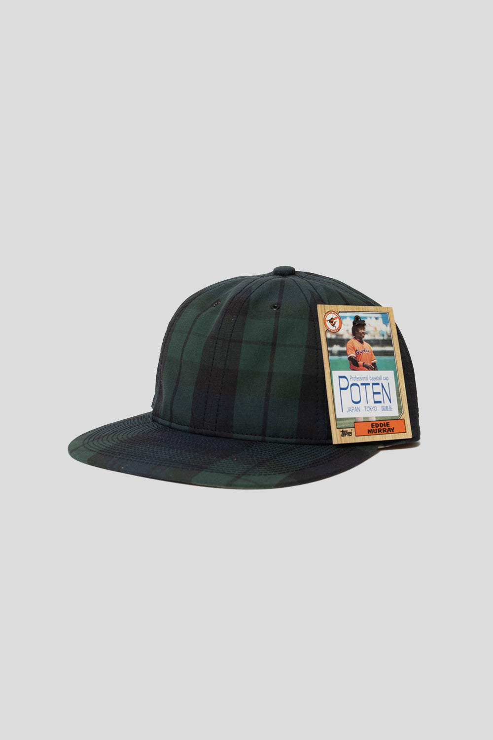 Poten Tartan Cap in Navy
