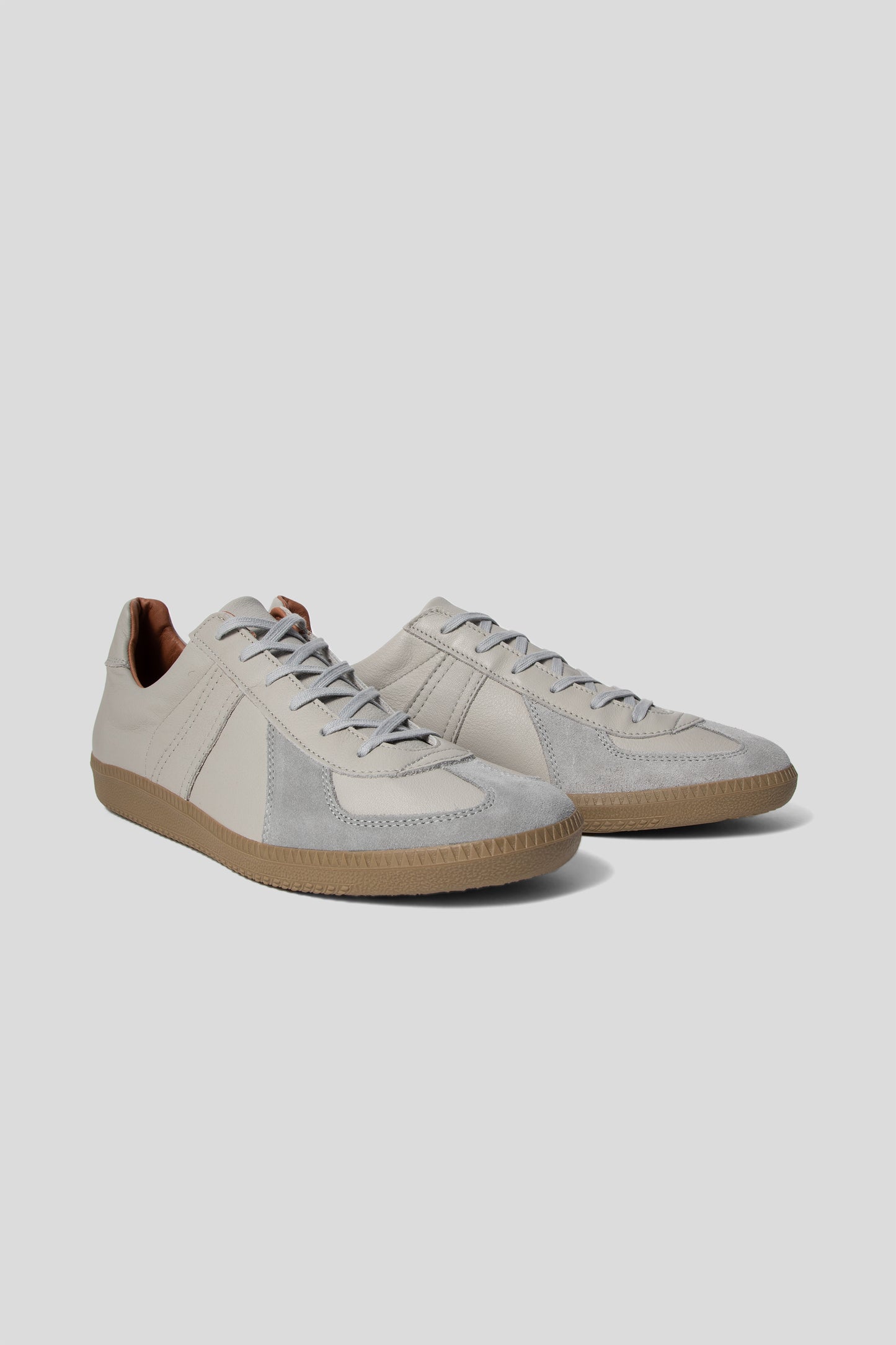 Reproduction of Found German Military Trainer Shoe in Light Gray