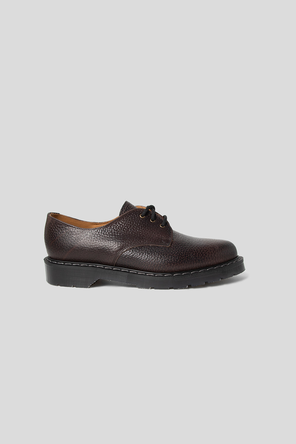 Solovair's'3 Eye Gibson in Dark Brown Grain