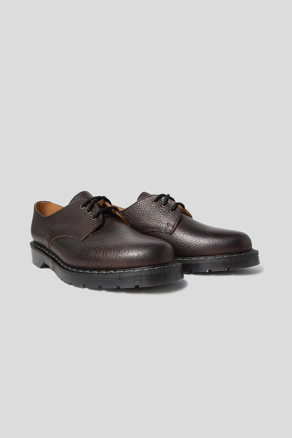 Solovair's'3 Eye Gibson in Dark Brown Grain