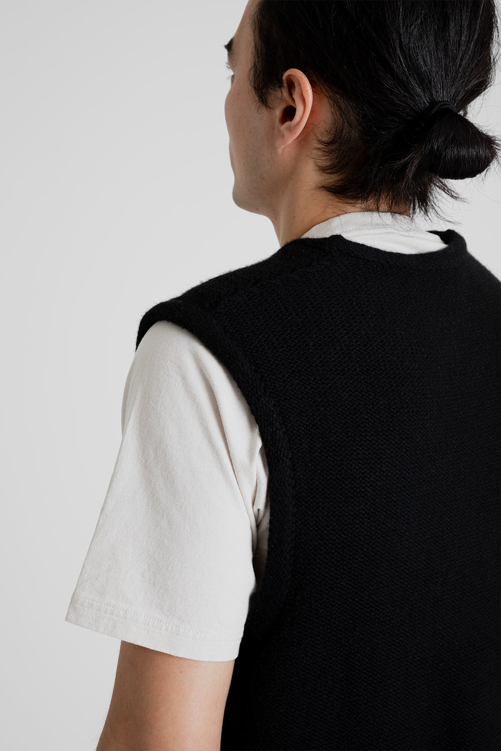 And Austin Wool Cashmere Utility Vest in Black