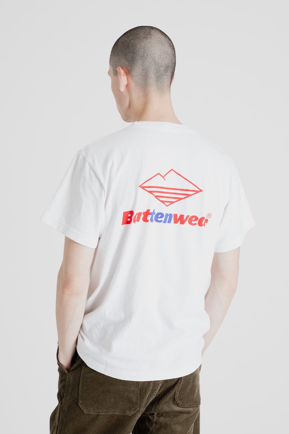 Battenwear 10th Anniversary Team S/S Pocket Tee in White