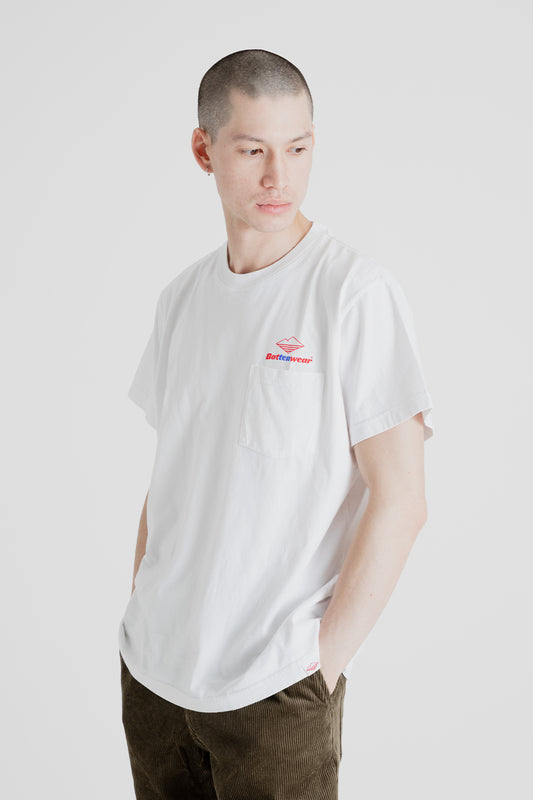 Battenwear 10th Anniversary Team S/S Pocket Tee in White