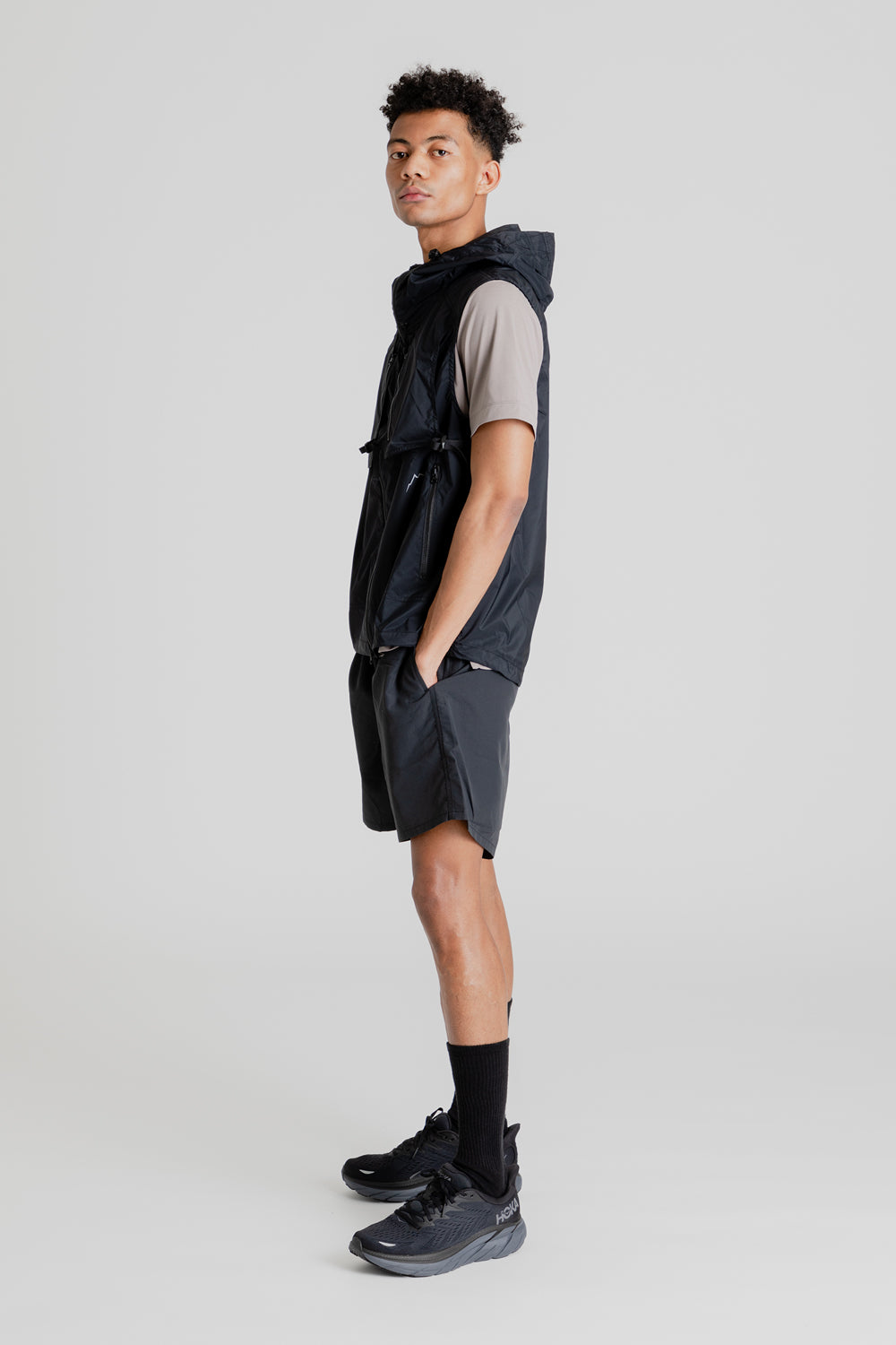Buckle Wind Vest - Black - Wallace Mercantile Shop