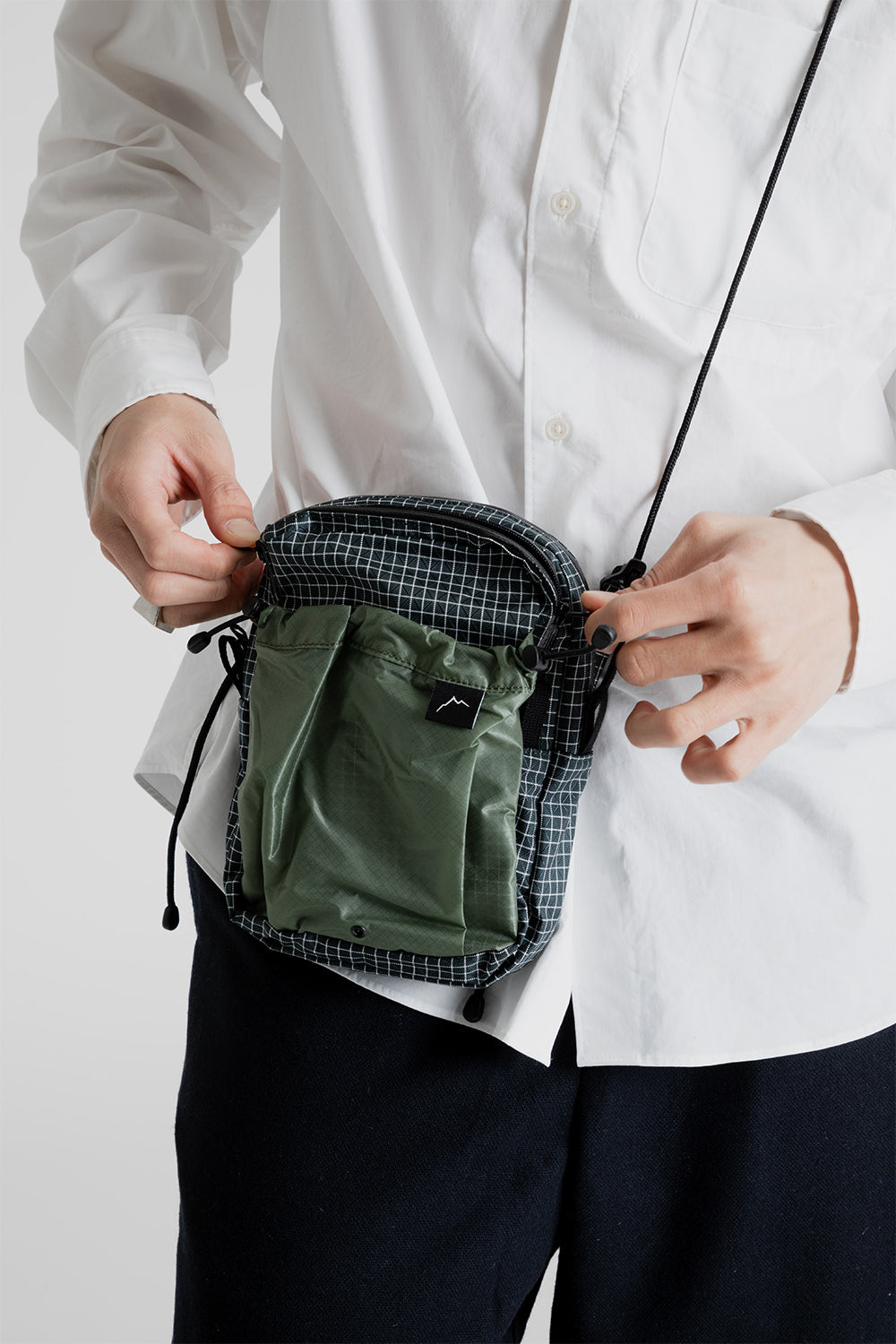 CAYL Seorak 6 Grid Bag in Dark Green