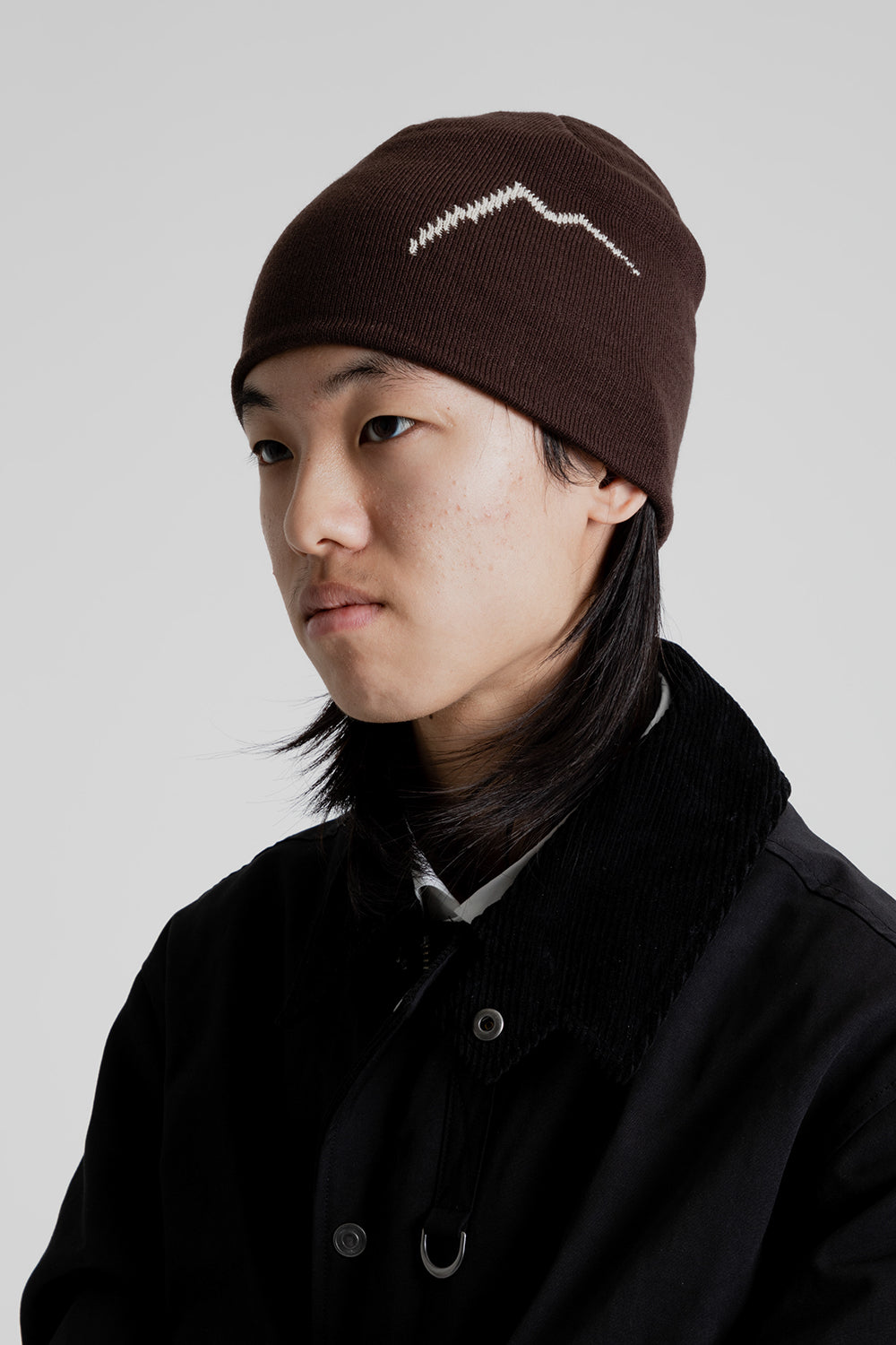CAYL Logo Short Beanie in Brown