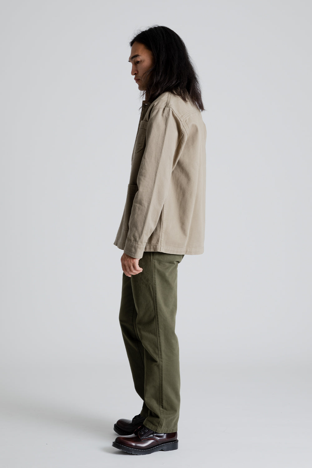 Forét Act Overshirt in Khaki / Army