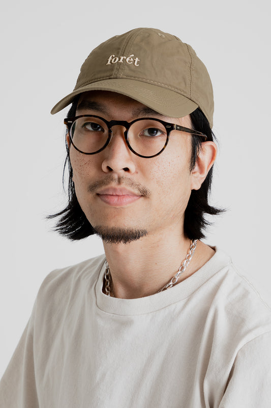 Foret Bloom Nylon Cap in Khaki
