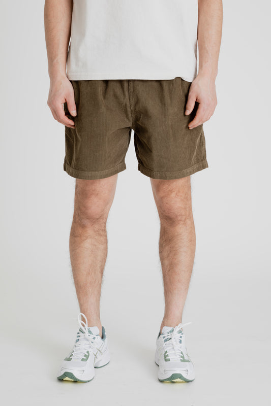 Foret Dose Corduroy Shorts in Army