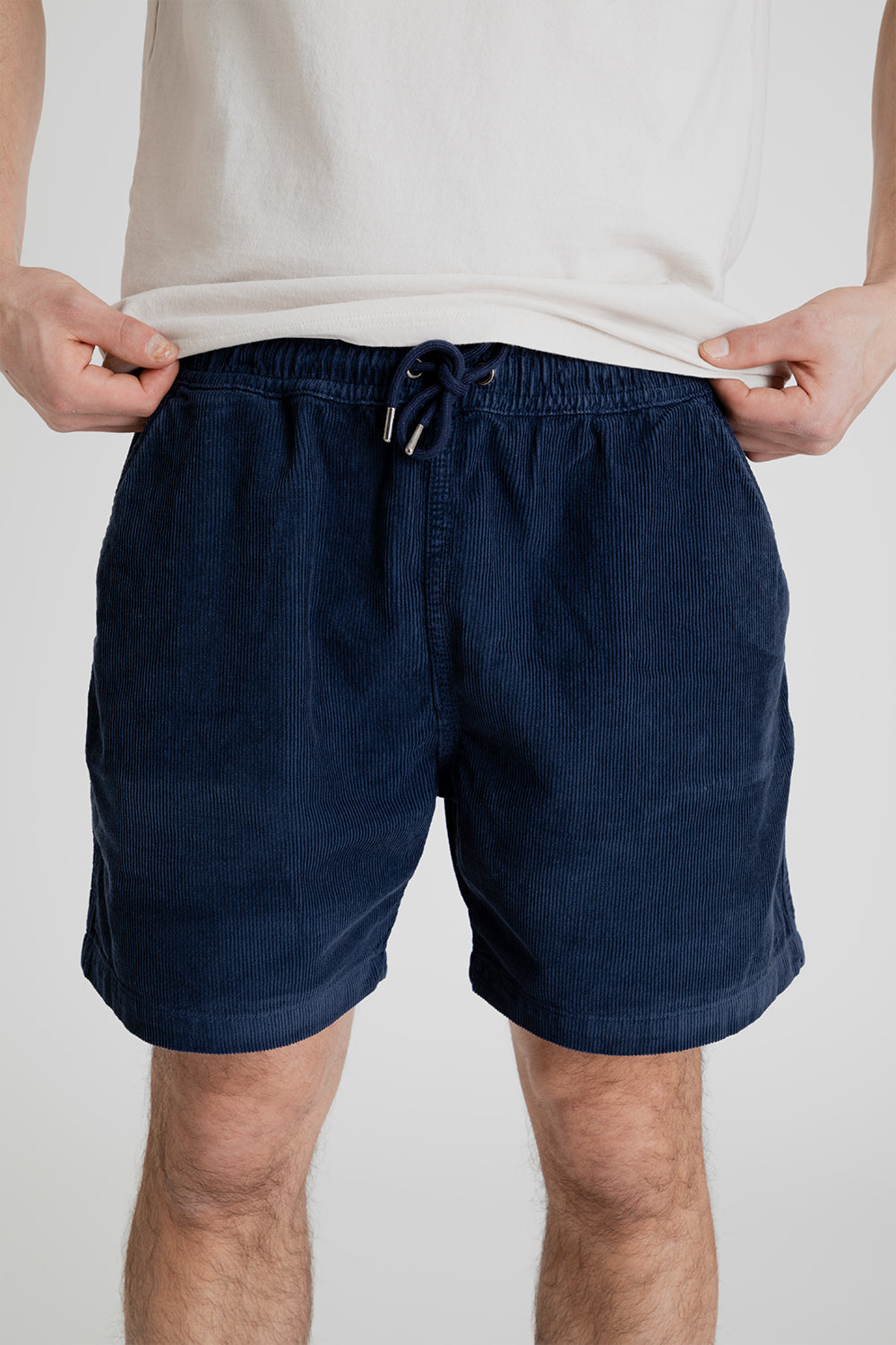 Foret Dose Corduroy Shorts in Navy