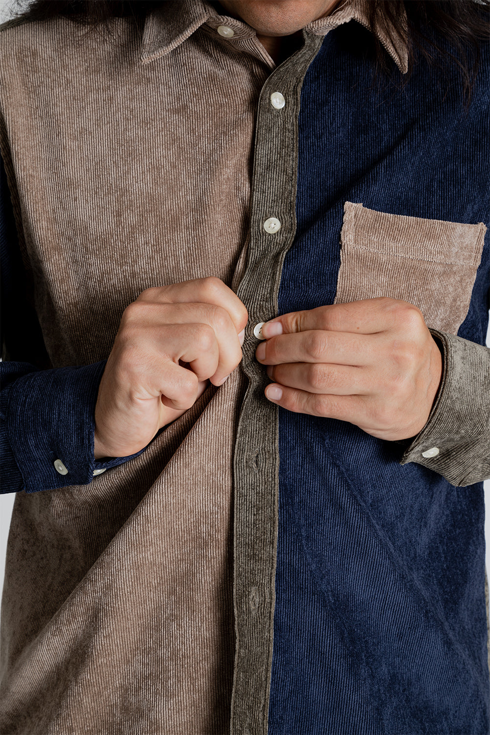 Forét Ground Corduroy Shirt in Khaki