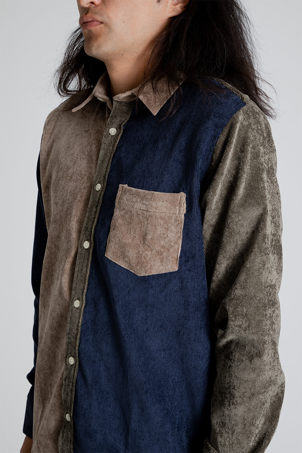 Forét Ground Corduroy Shirt in Khaki