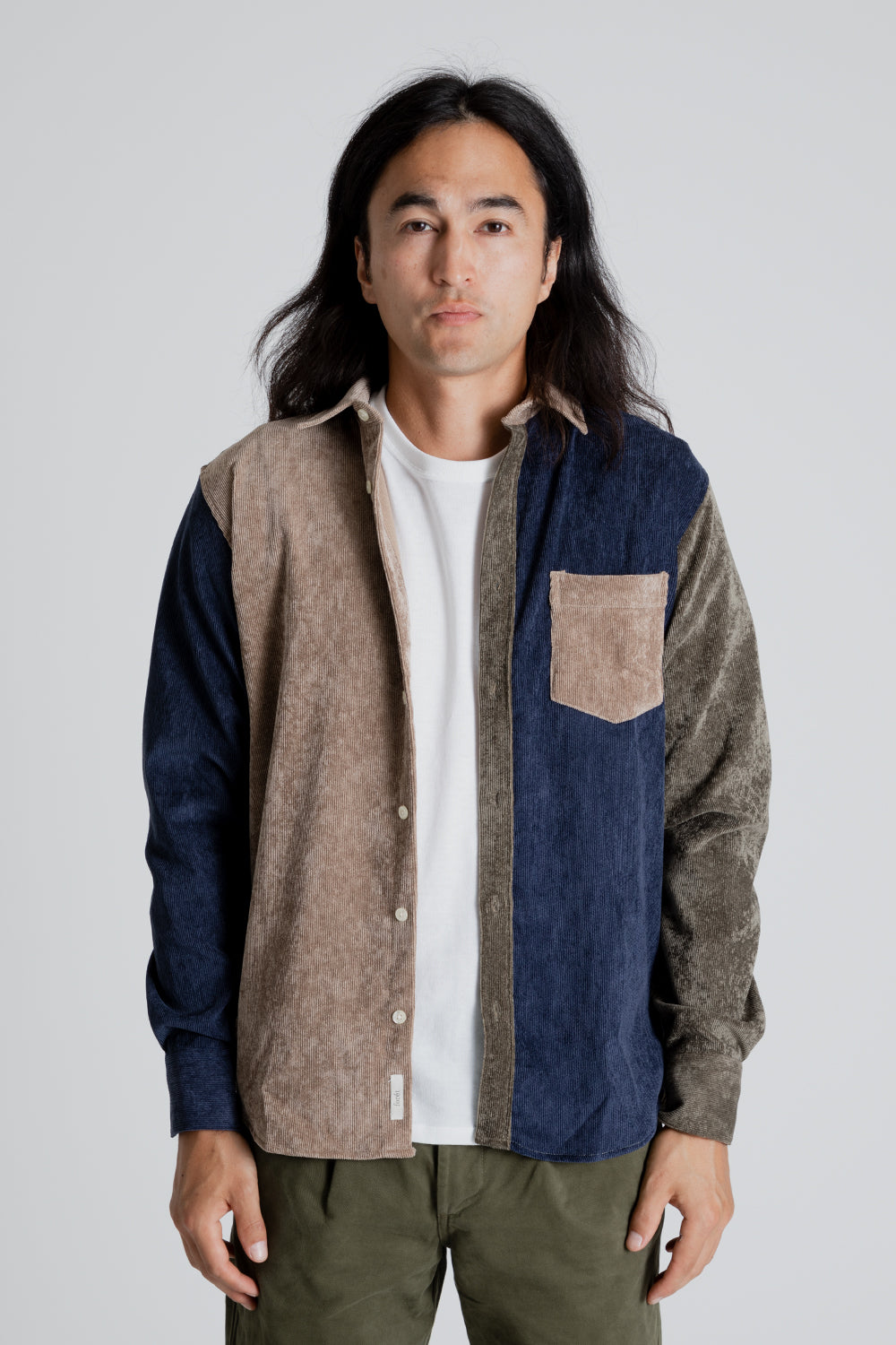 Forét Ground Corduroy Shirt in Khaki
