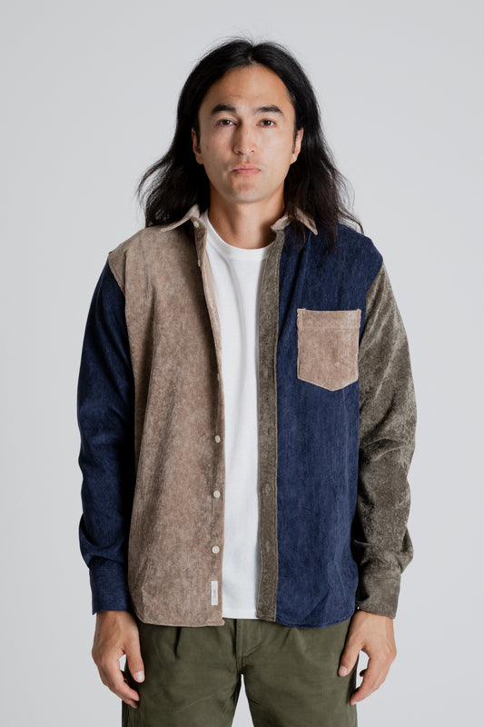 Forét Ground Corduroy Shirt in Khaki