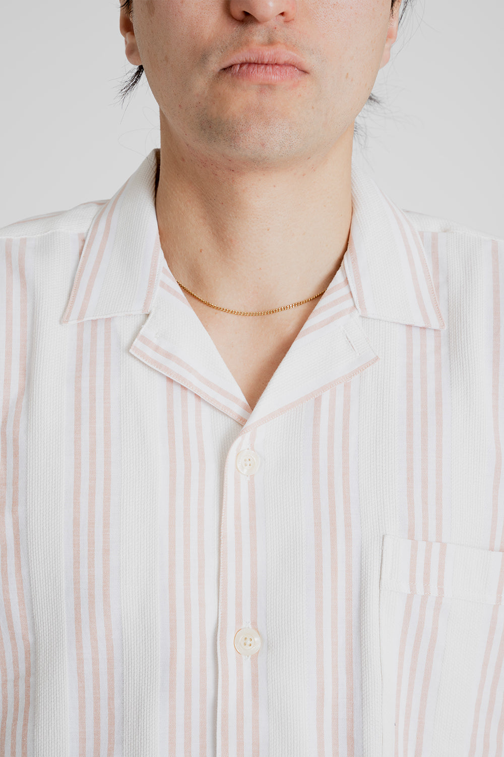 Foret Twig Shirt in Cloud and Sandstone