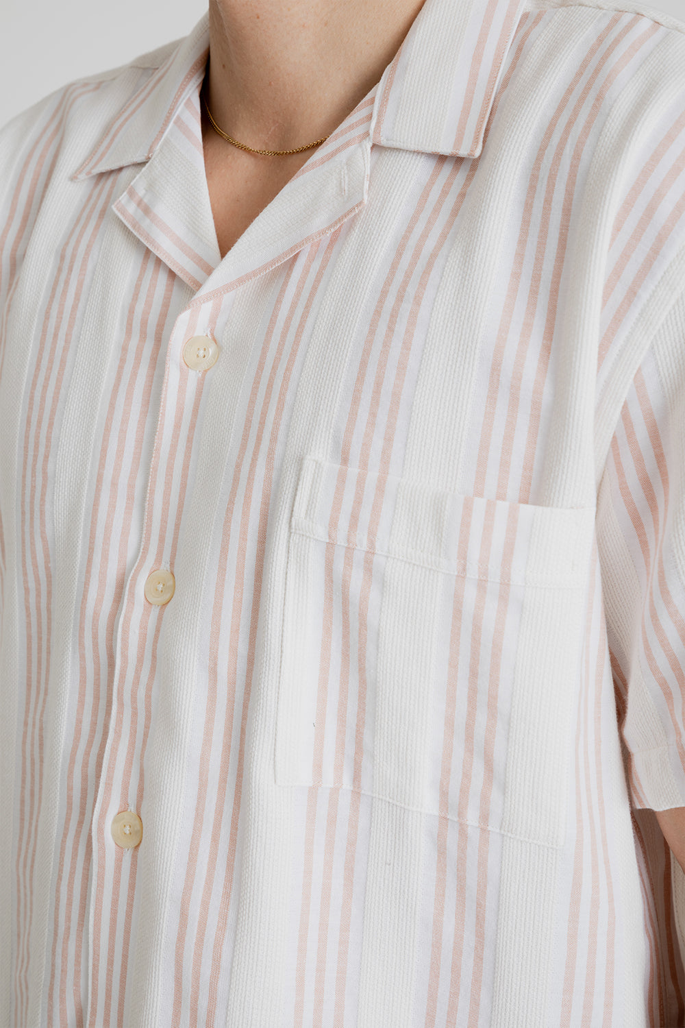 Foret Twig Shirt in Cloud and Sandstone