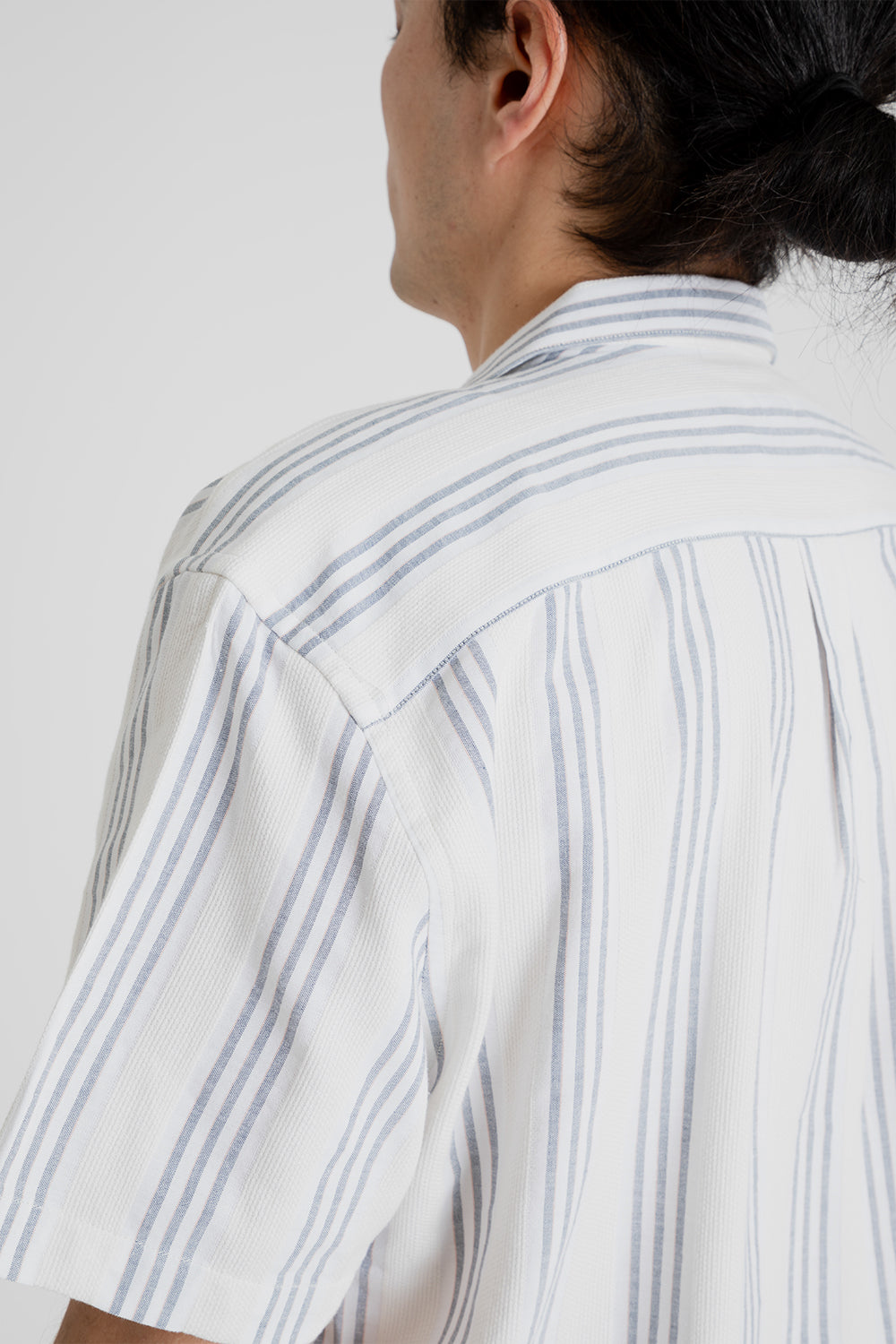 Foret Twig Shirt in Navy and Sandstone