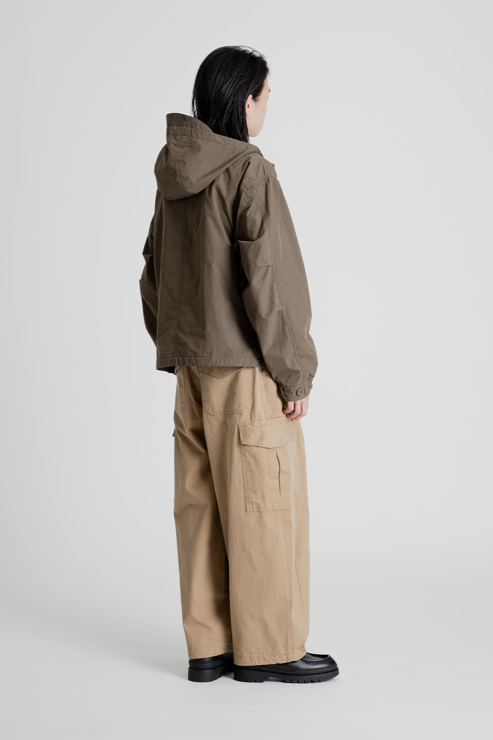 Frizmworks_Twill_Cargo_Balloon_Pants_Beige