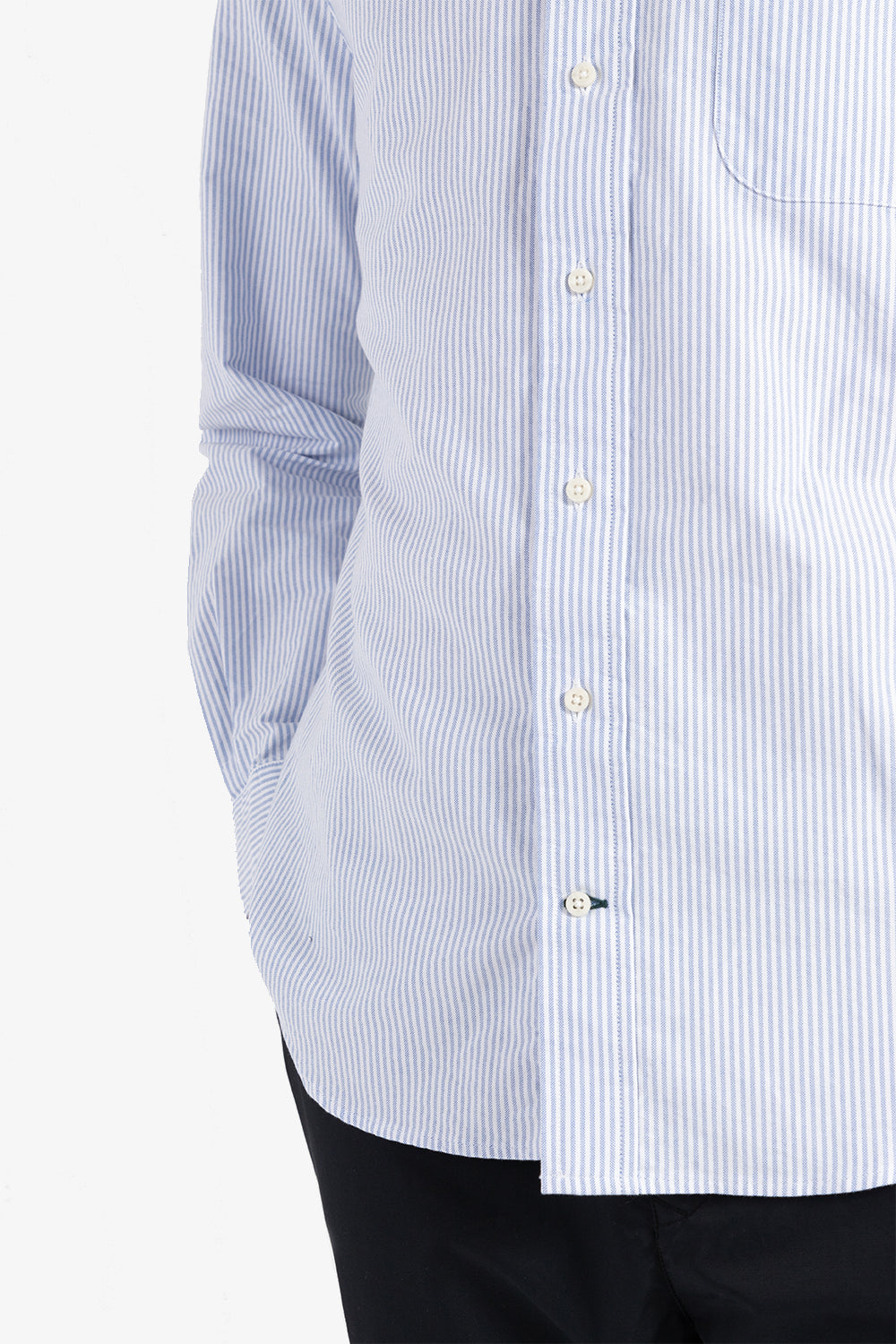 gitman vintage blue stripes oxford