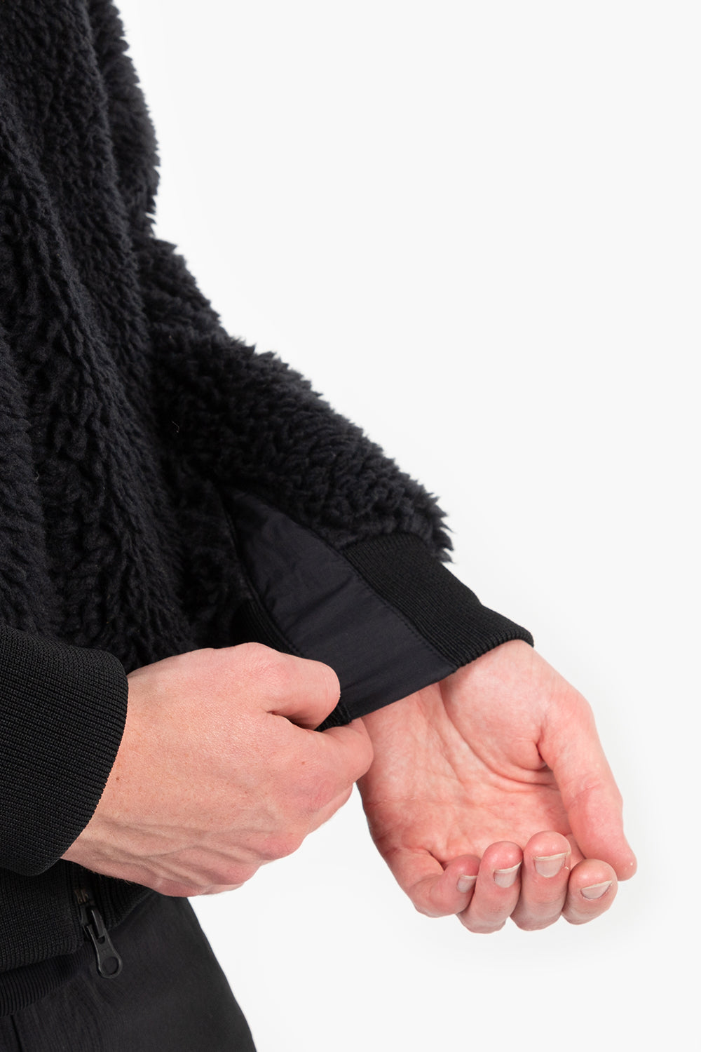 Goldwin boa fleece blouson black