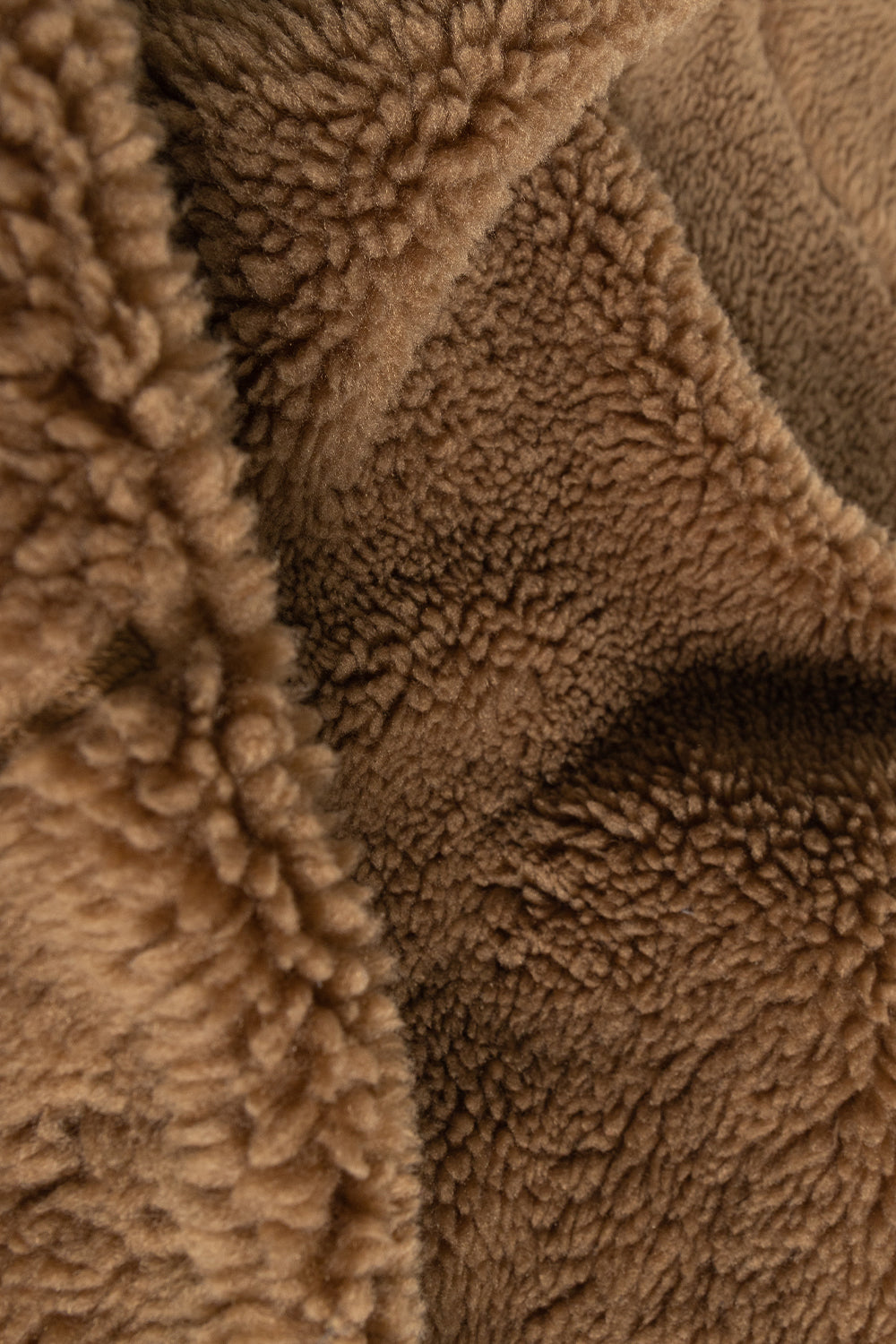 Goldwin boa fleece blouson tobacco brown