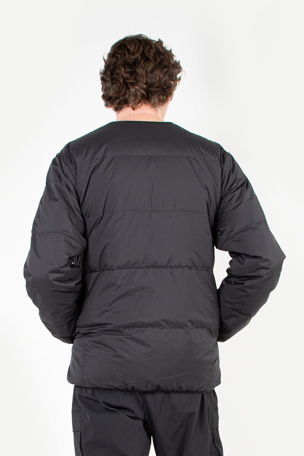 goldwin down cardigan kodenshi balck