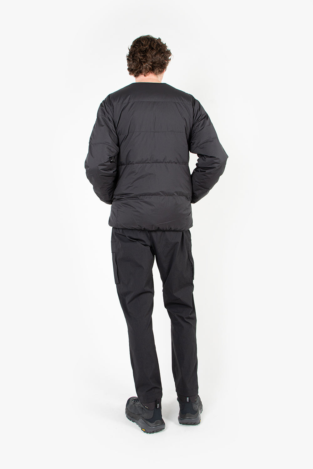 goldwin down cardigan kodenshi balck