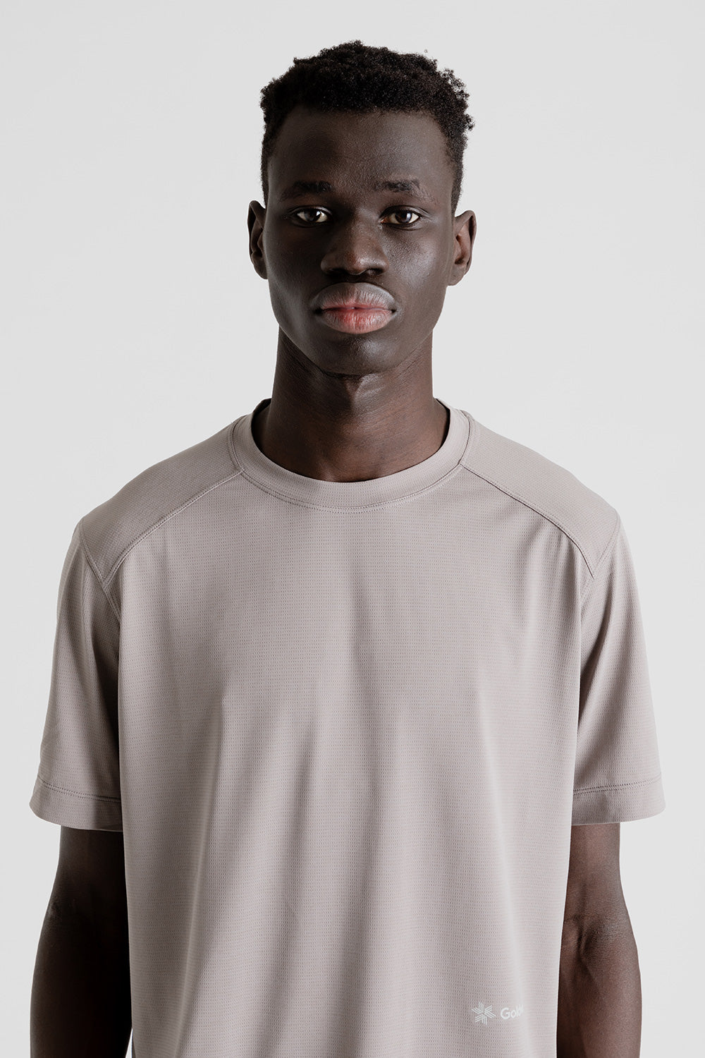 Goldwin-lw-dry-t-shirt-brown-stone