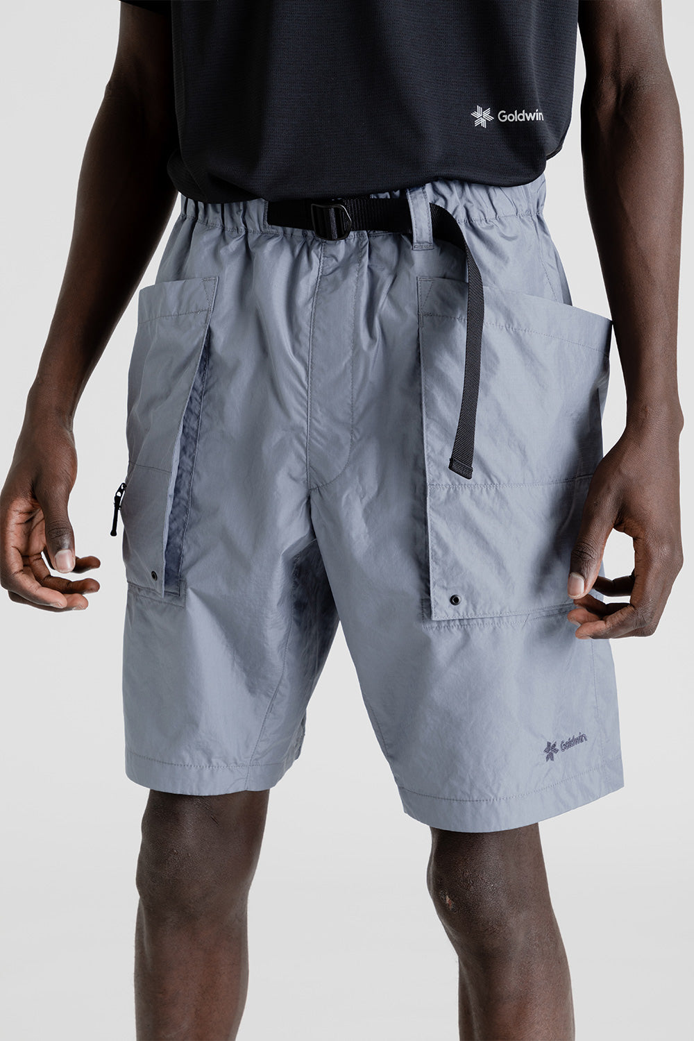 Goldwin-rip-stop-cargo-shorts-endurance-grey