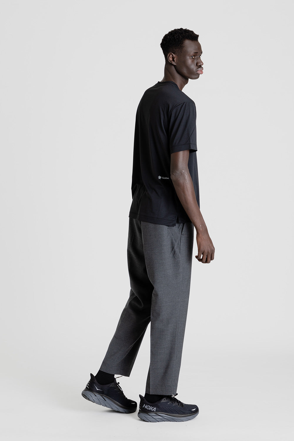 Goldwin-wool-easy-straight-pants-mix-gray
