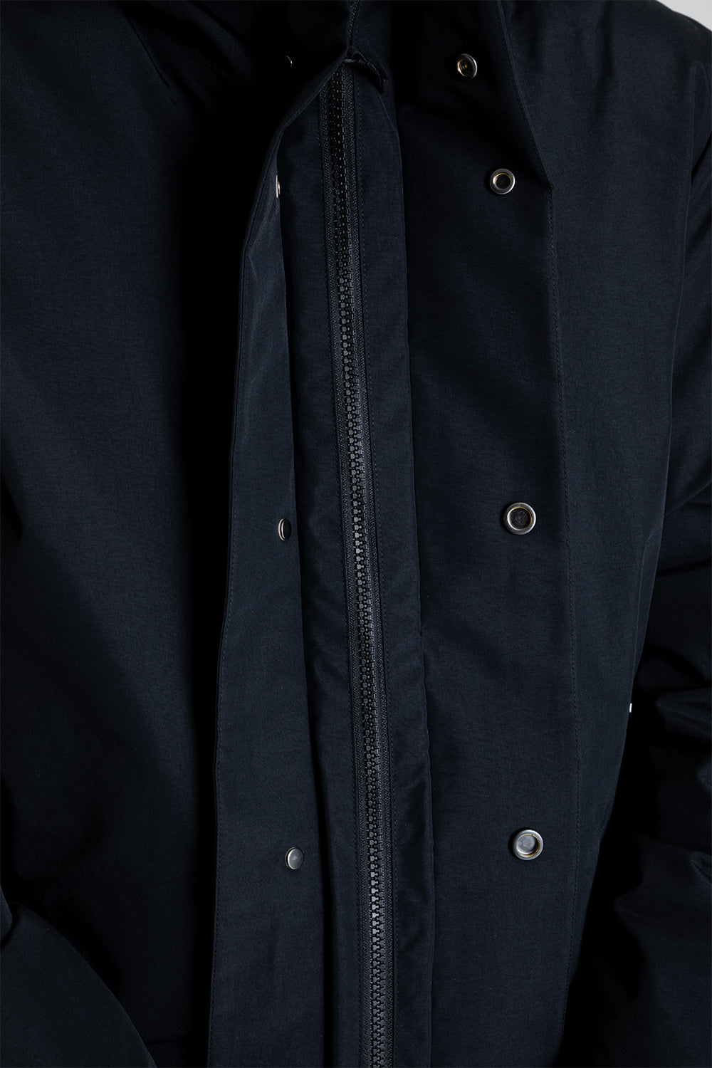 Goldwin Gore-Tex Hooded Down Jacket in Black