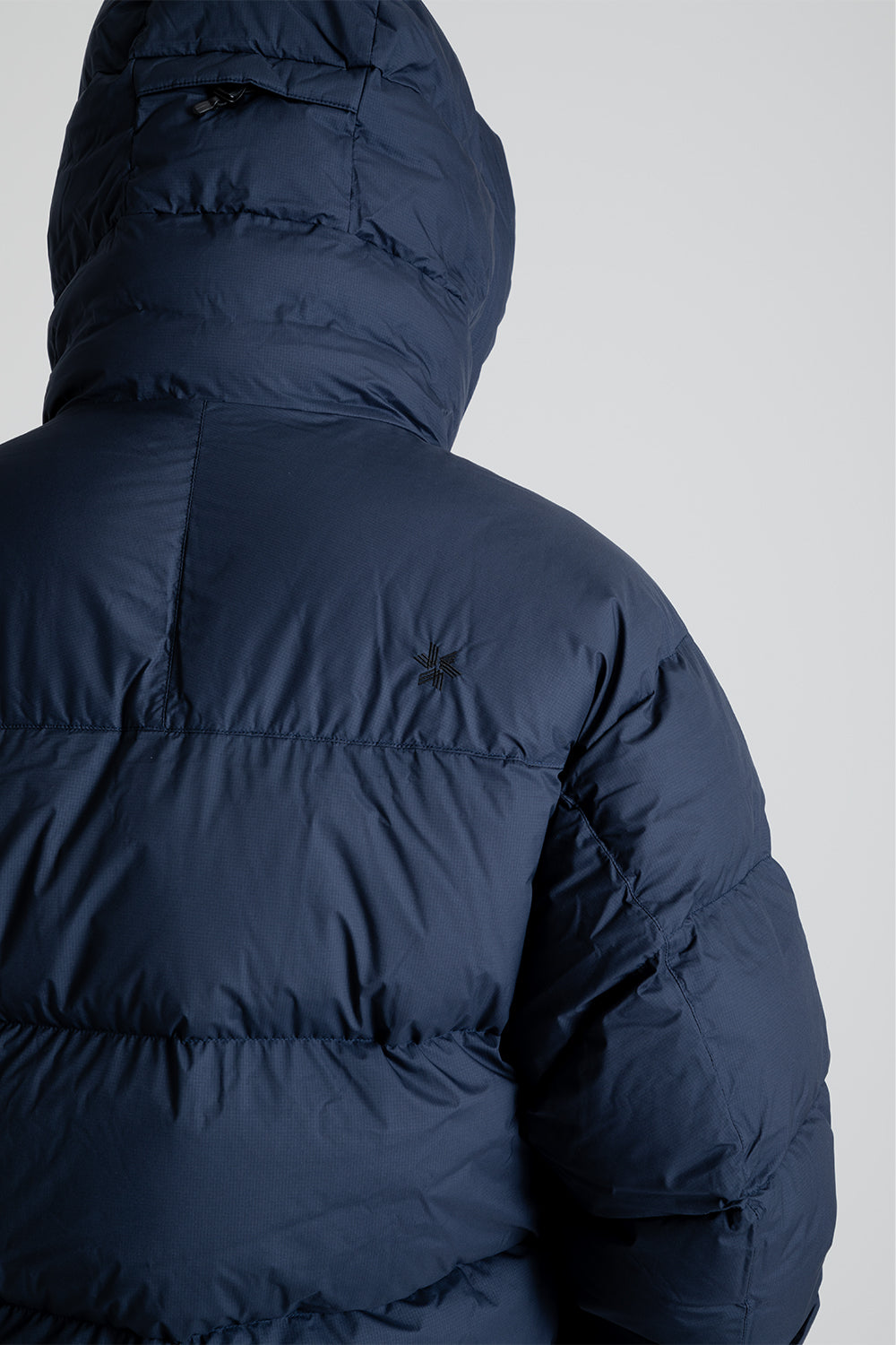 Goldwin Gore-Tex Infinium Fly Air Down Parka in Ink Navy