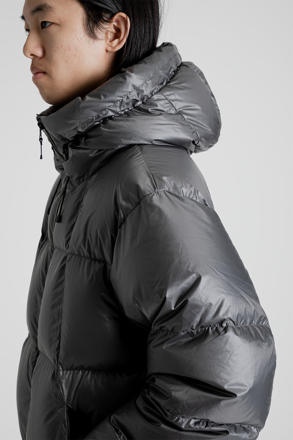 Goldwin Pertex Quantum Down Parka in Khaki Gray