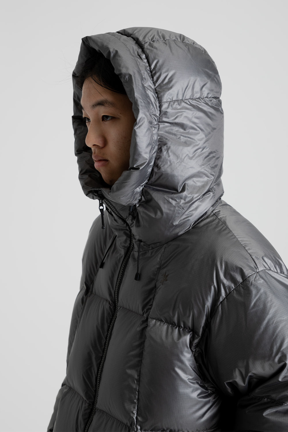 Goldwin Pertex Quantum Down Parka in Khaki Gray