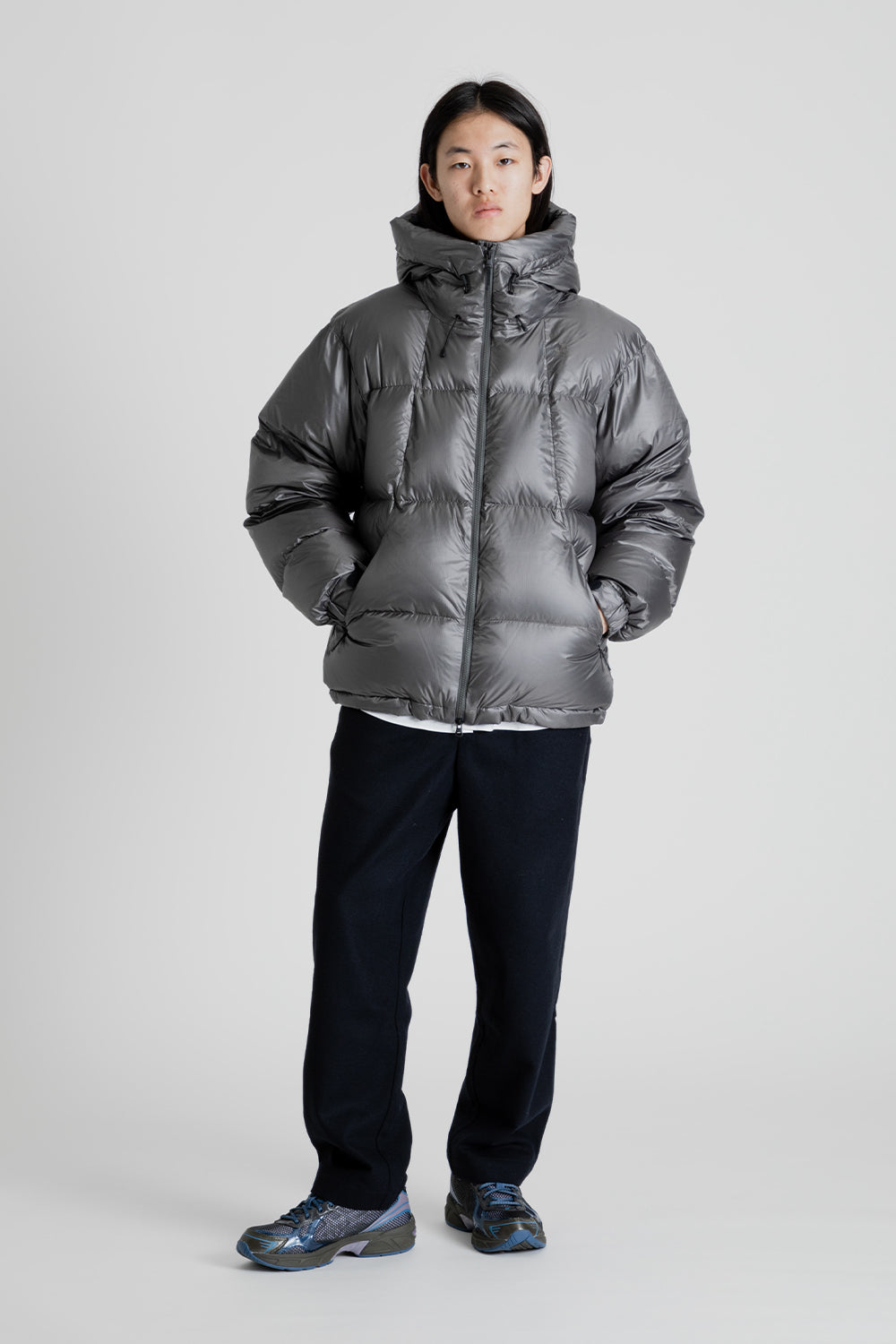 Goldwin Pertex Quantum Down Parka in Khaki Gray