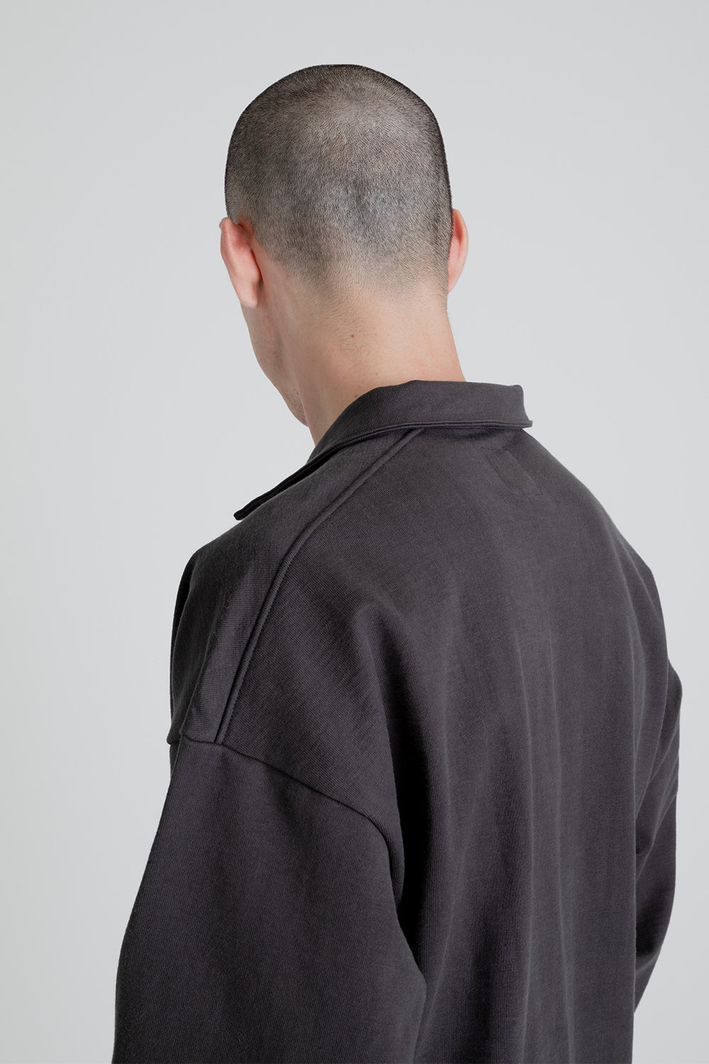 Jackman Dotsume Sweat Owners Polo in Ink Black