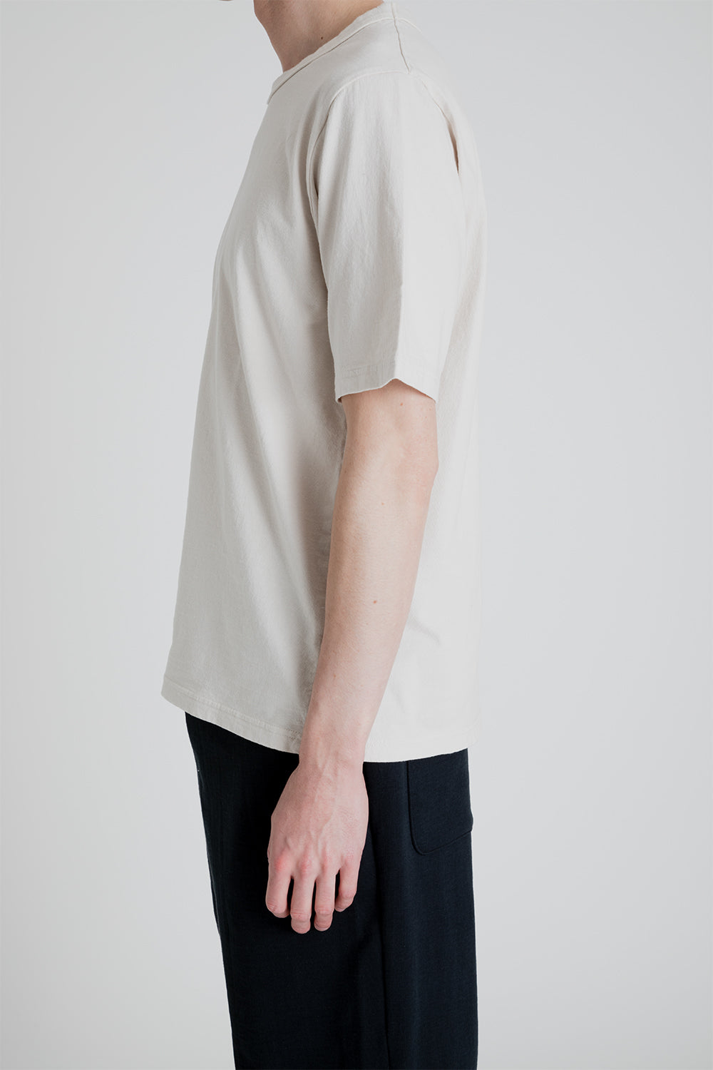 Jackman Lead Off T-Shirt in Off White