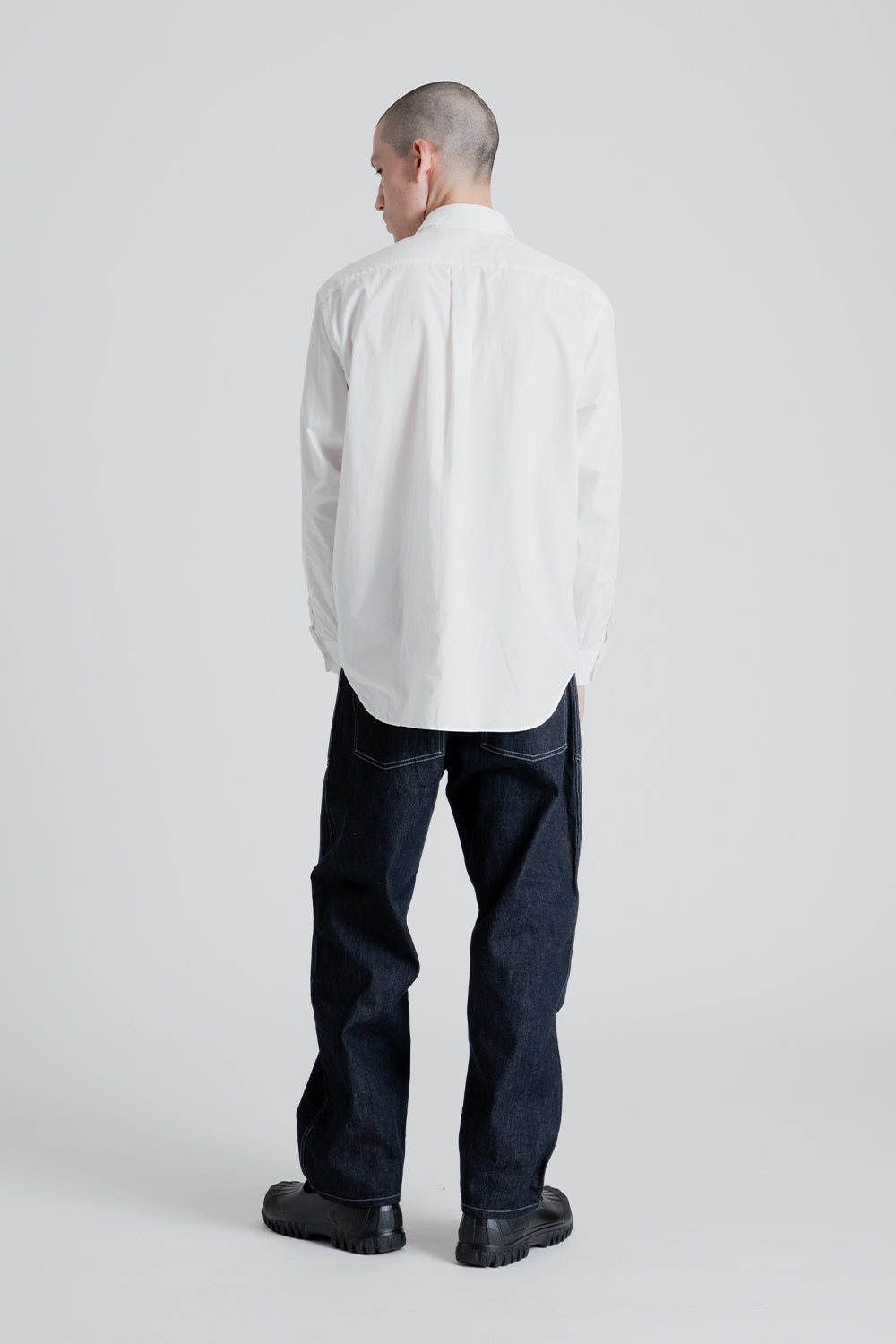 Kaptain Sunshine Buckleback Baker Pants in Indigo Denim