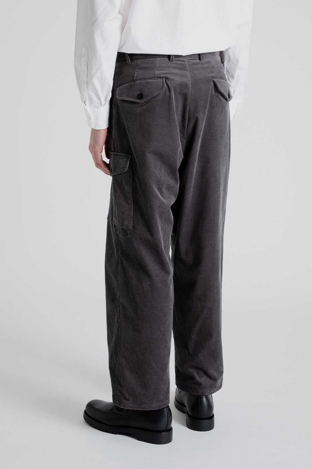 Kaptain Sunshine Gurkha Corduroy Trousers in Grey