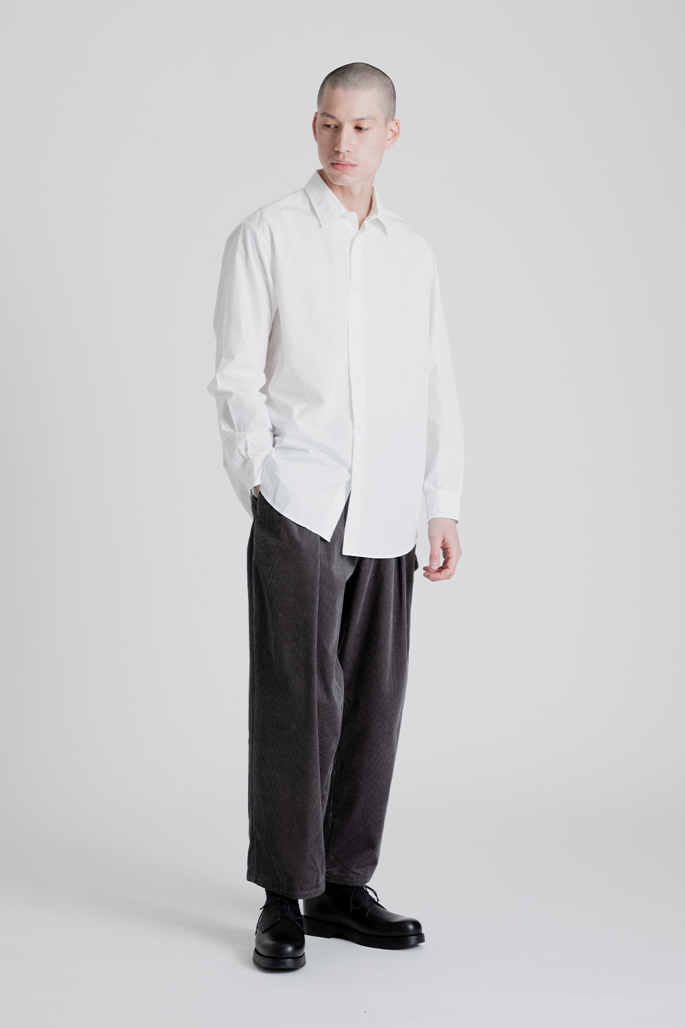 Kaptain Sunshine Gurkha Corduroy Trousers in Grey