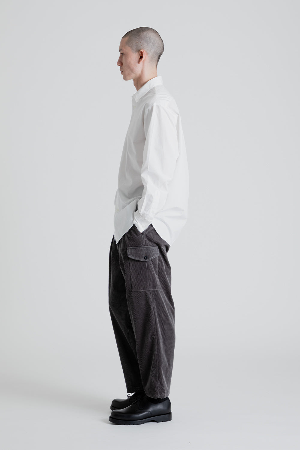 Kaptain Sunshine Gurkha Corduroy Trousers in Grey