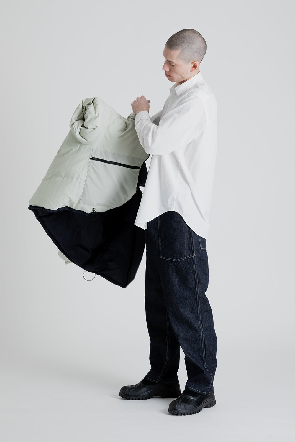 Kaptain Sunshine Mont Blanc Puffer Down Jacket in Navy