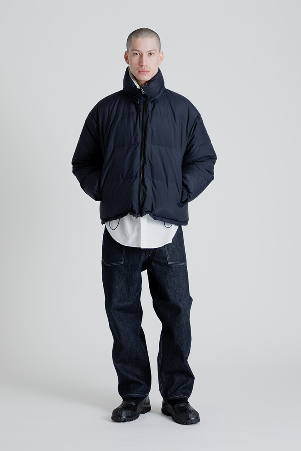 Kaptain Sunshine Mont Blanc Puffer Down Jacket in Navy