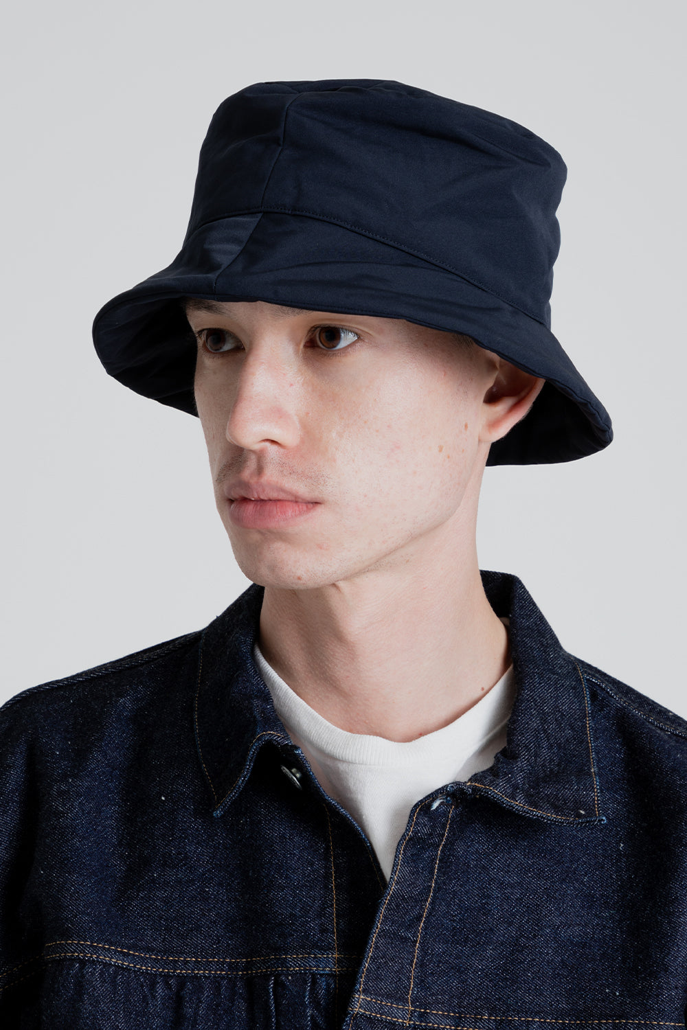 Kaptain Sunshine Padding Bucket Hat in Navy