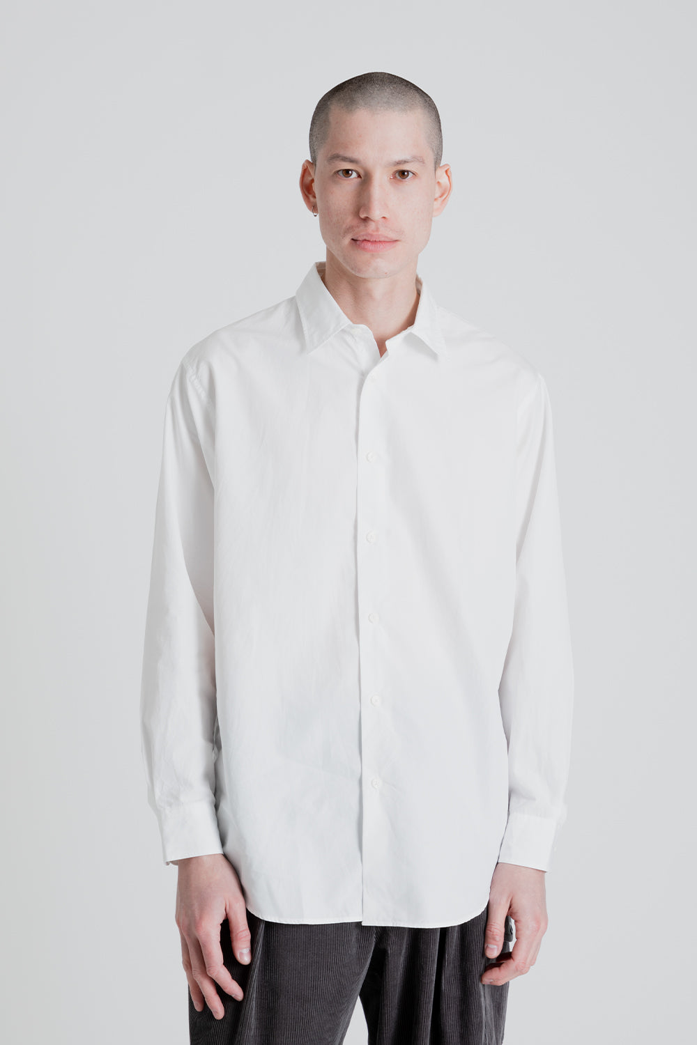 Regular Collar Shirt - White