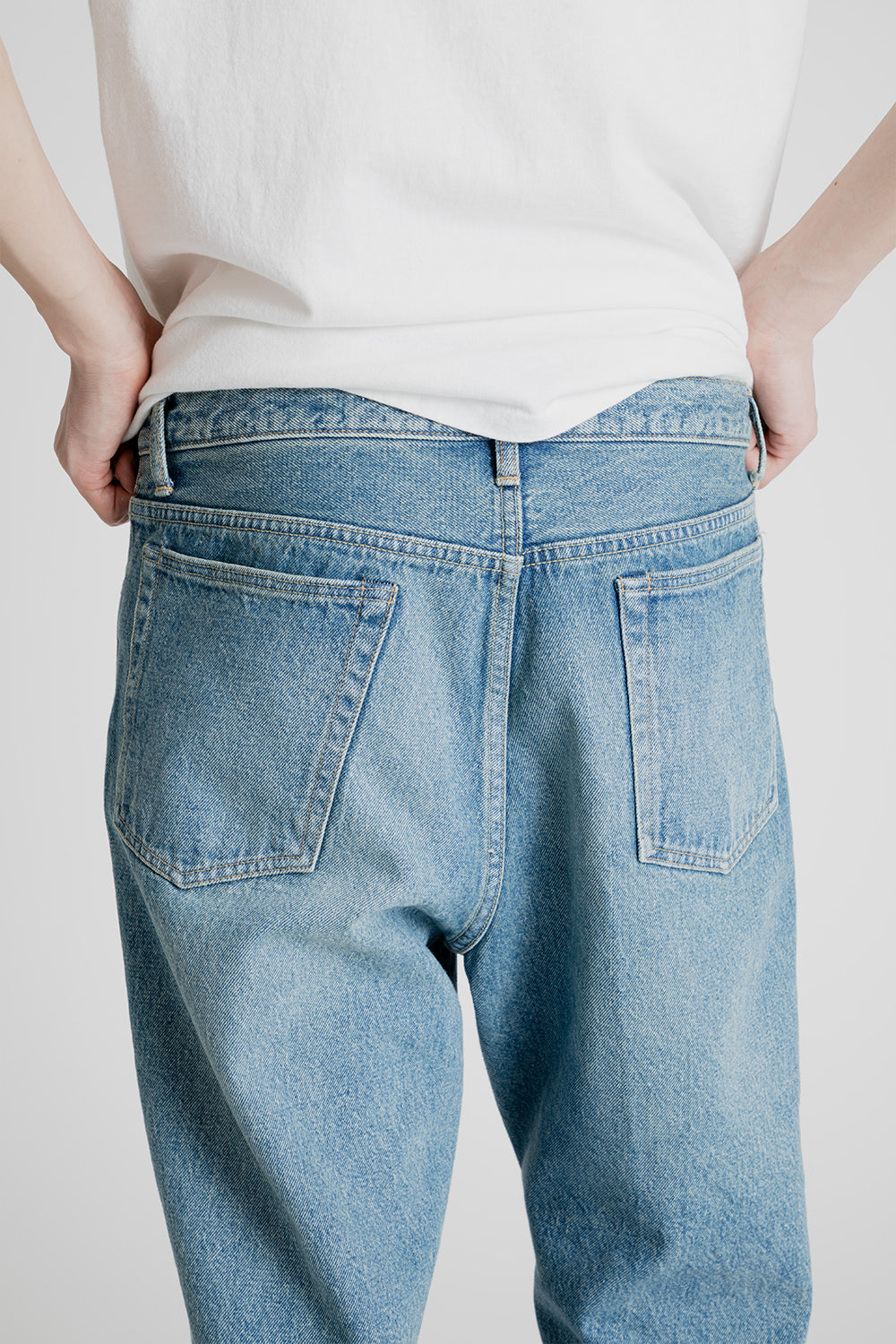 Kaptain Sunshine Skate Denim Pants in Indigo Usedwash