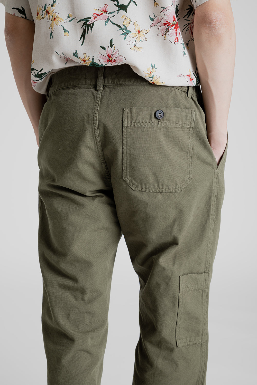 Kestin Aberlour Carpenter Pant in Olive Cotton