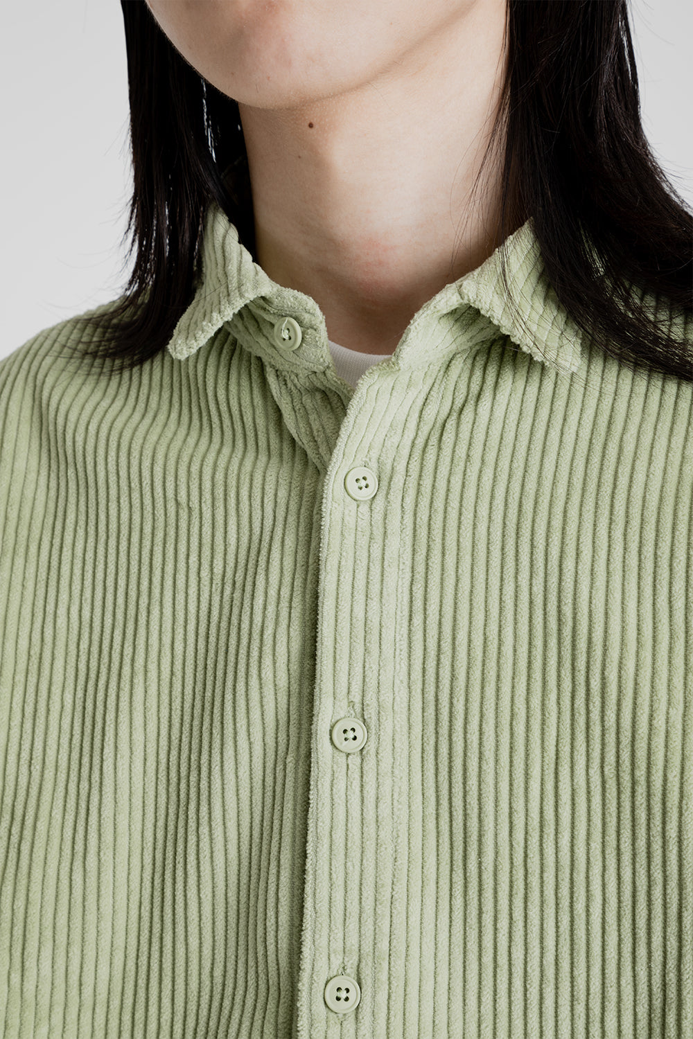 Kestin Armadale Overshirt in Pistachio Cord