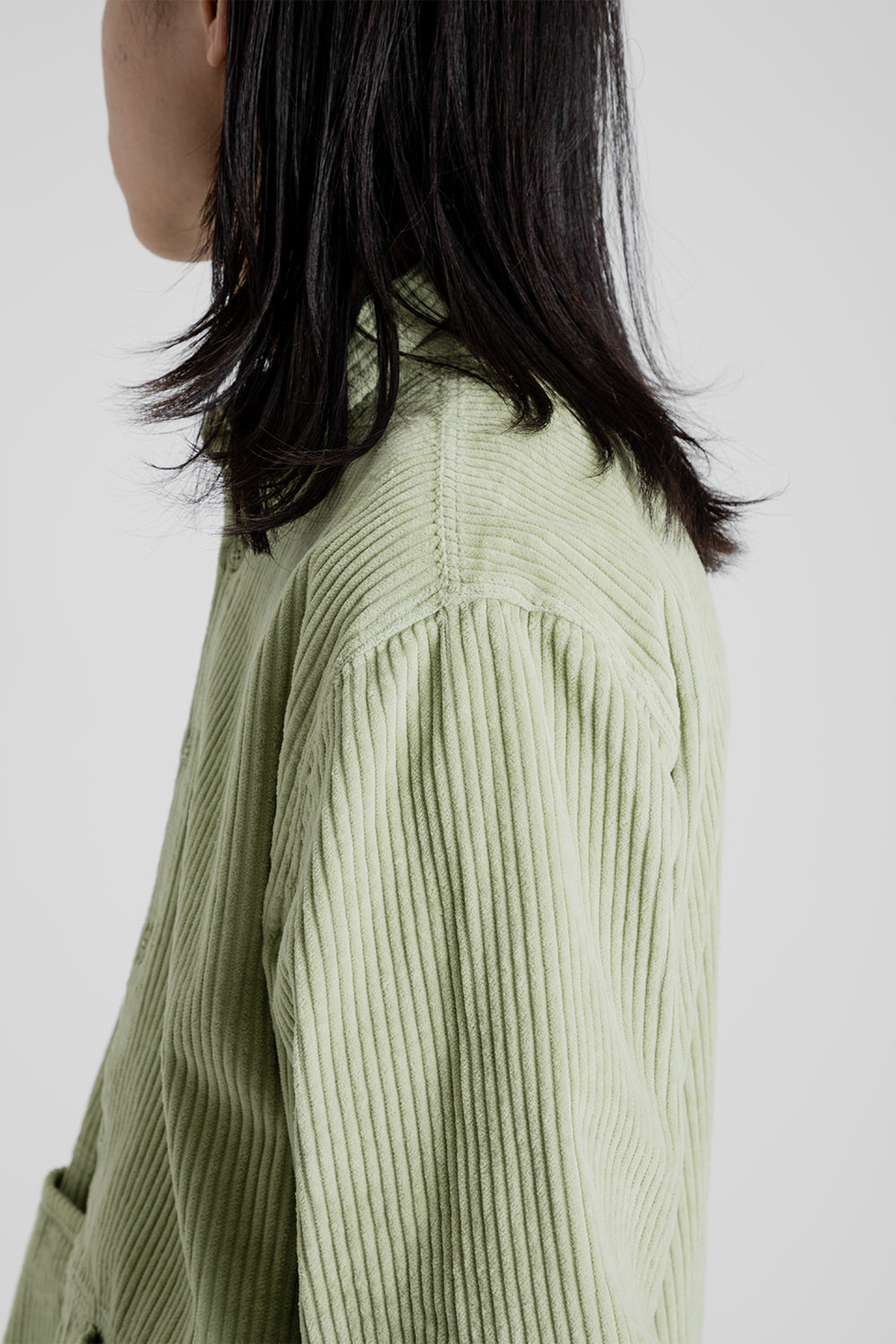 Kestin Armadale Overshirt in Pistachio Cord