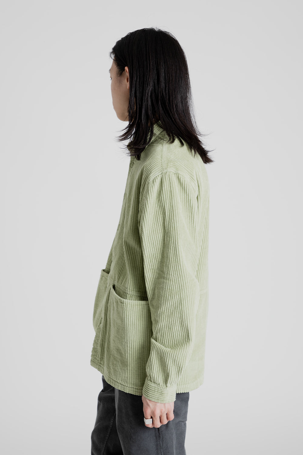 Kestin Armadale Overshirt in Pistachio Cord